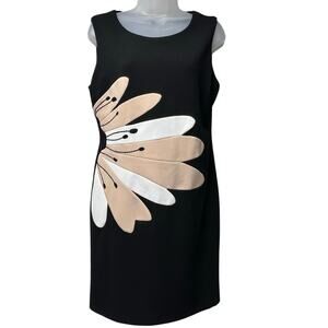 NWT Rinascimento Dress Nero Black Size Large Intero Sheath Sleeveless Work